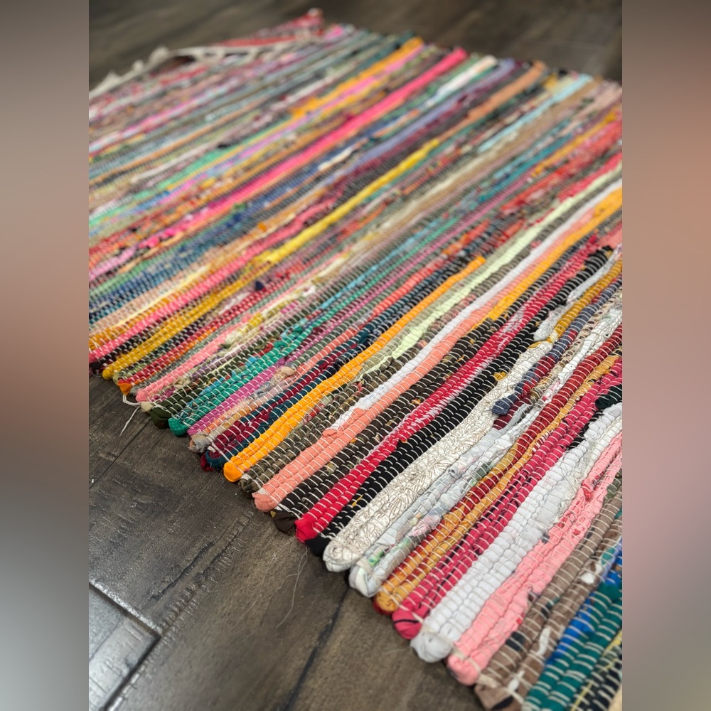 Colorful Striped Rug - Picture 4 of 4